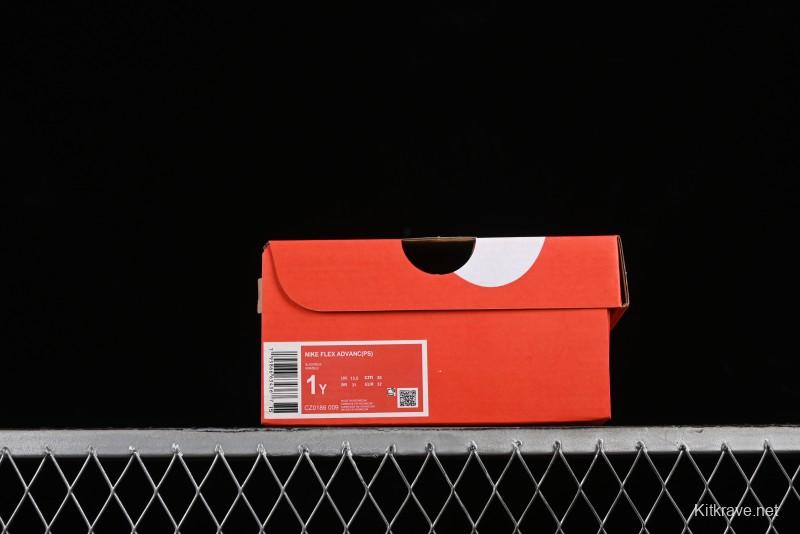 Nike Flex Advance Hook and Loop Breathable Soft Lightweight Kids Shoes - CZ0186-009