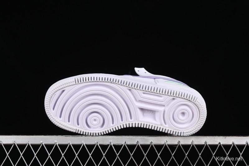 Nike Air Force 1 Shadow Low-Top Sneakers with Lightweight EVA Midsole and Anti-Slip RB Rubber Outsole - CU8591-103