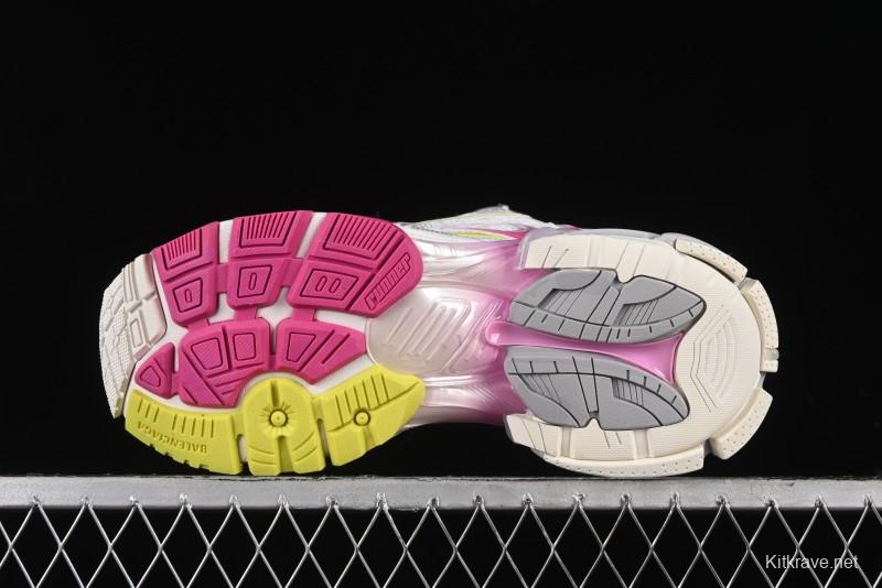 Balenciaga Runner Kith Four Color Retro Casual Sneakers - W3RMU9517