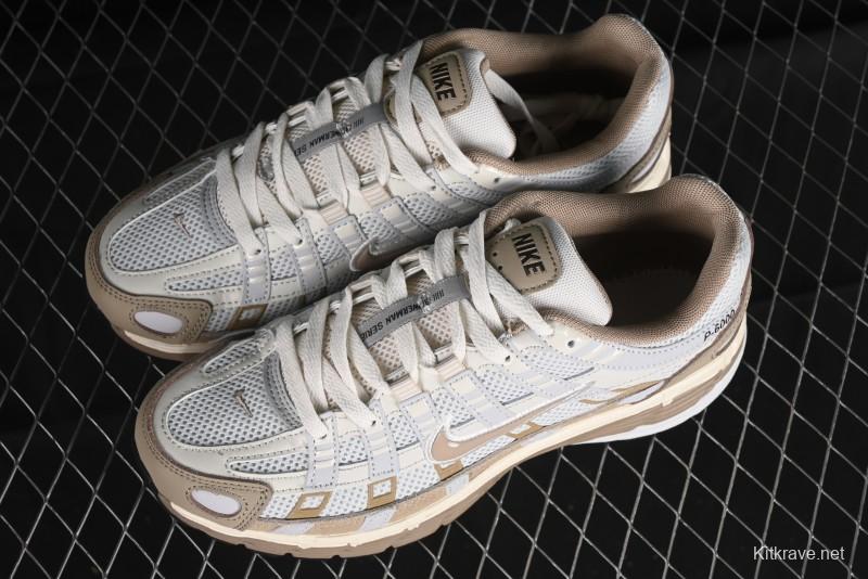 Nike P-6000 Premium Retro Casual Sneakers with Layered Design - FQ8243-025