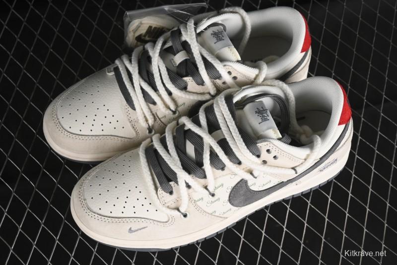 Nike SB Dunk Low Stussy Anniversary Edition Custom Low-Top Casual Sneakers - SJ2068-280