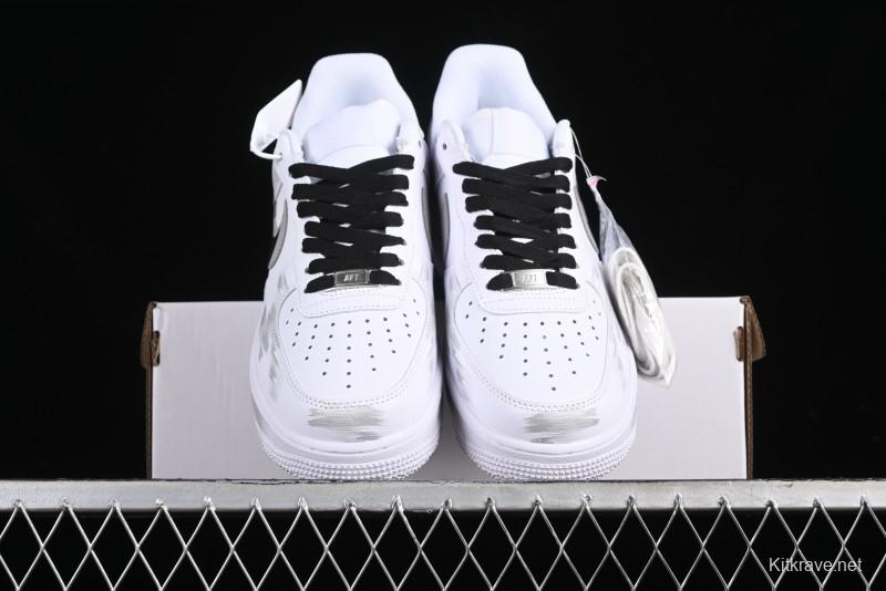 Nike Air Force 1 '07 Low Custom Hand-Painted 2D Theme with Broken Three-Hook Shadow and Strap - CW2288-111