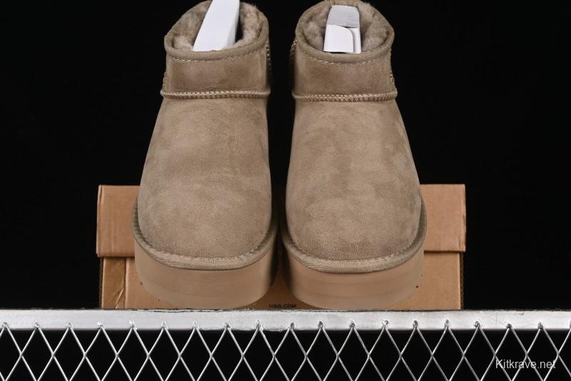 UGG Classic Ultra Mini Platform 3CM Wool Short Boots with TREADLITE Technology - 1135092
