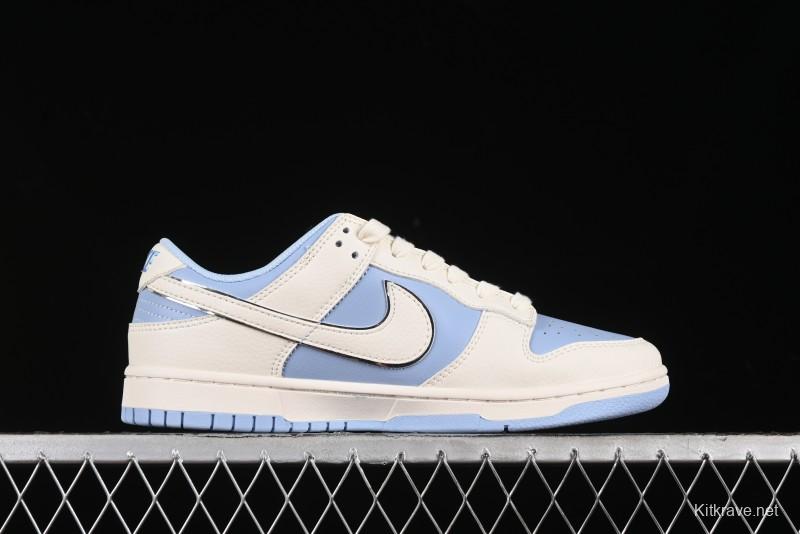 Nike SB Dunk Low Burberry Collaboration - Bondi Blue Anniversary High-End Custom Low-Top Casual Sneakers - BB5252-601