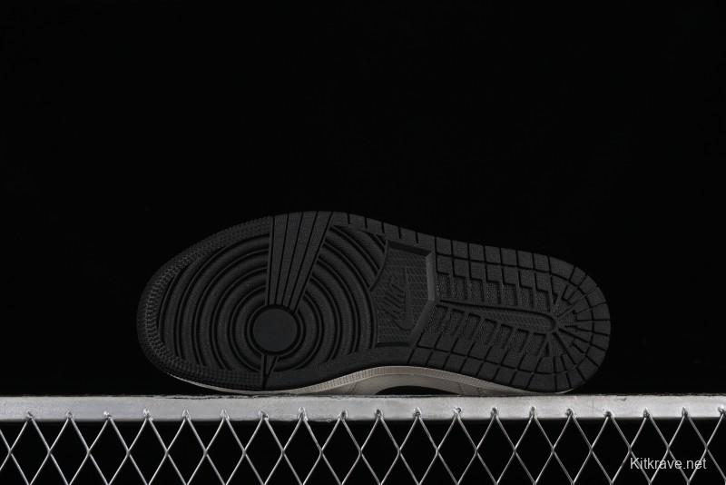Nike Air Jordan 1 Low AJ1 Stone Island Collaboration - Off White Black Retro Low-Top Basketball Shoes - LJ6688-003