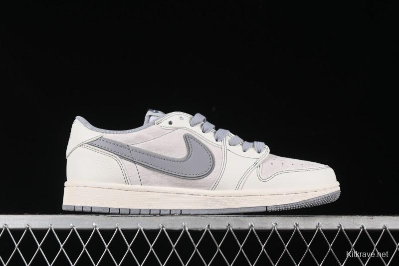Nike Travis Scott x Fragment Design x Air Jordan 1 Low OG SP AJ1 Supreme Collaboration - XZ2268-003