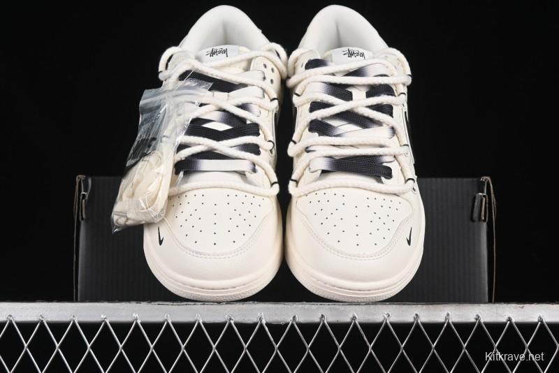 Nike SB Dunk Low Stussy Anniversary Custom Low-Top Casual Skate Shoes - SJ2068-297