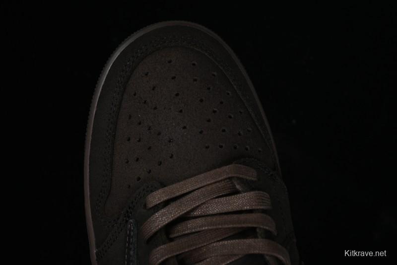 Nike Travis Scott x Air Jordan 1 Low OG AJ1 Collaboration Reverse Swoosh Sneakers - DM7866-202