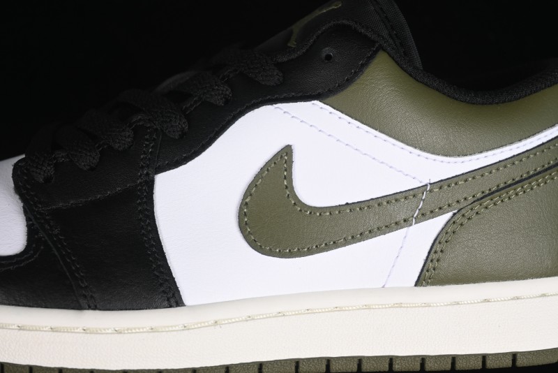 Nike Air Jordan 1 Low "Medium Olive" Casual Sneakers - 553558-092
