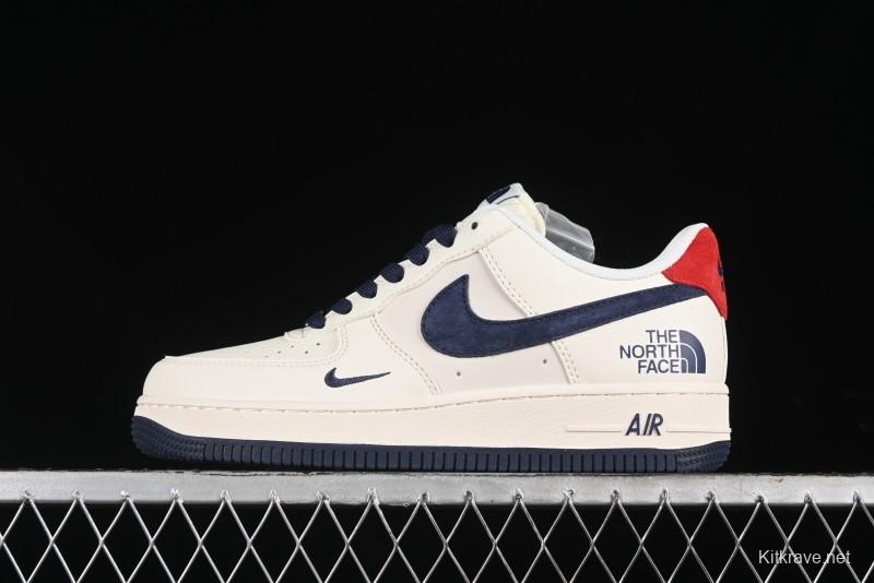 Nike Air Force 1 '07 Low The North Face Collaboration - White Blue Red Casual Sneakers - XZ6188-016