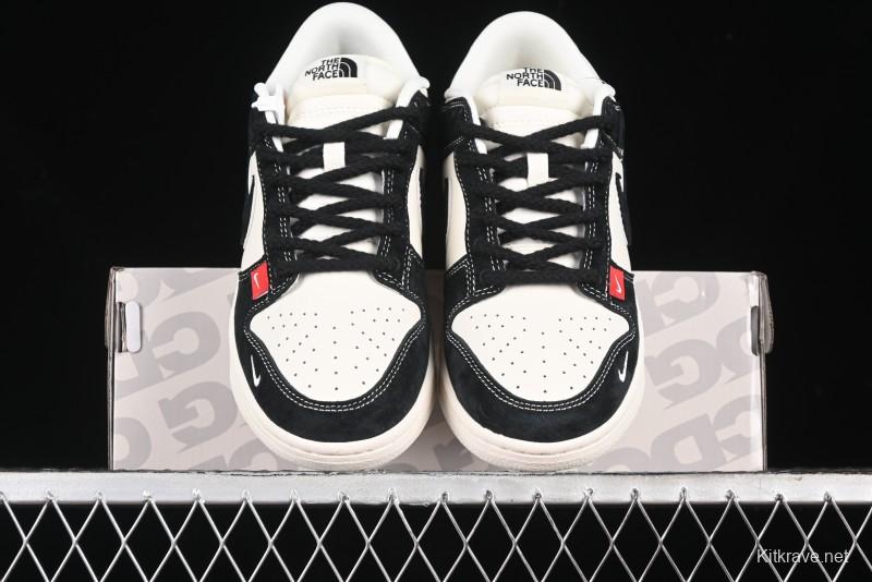Nike SB Dunk Low The North Face Collaboration - Black Pig Eight Black Hook Anniversary High-End Custom Low-Top Casual Sneakers - SJ1089-011