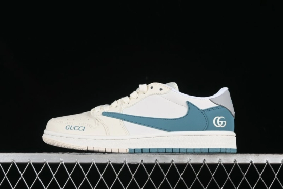 Nike Travis Scott x Fragment Design x Air Jordan 1 Low OG SP AJ1 Retro Sneakers - LJ5188-022