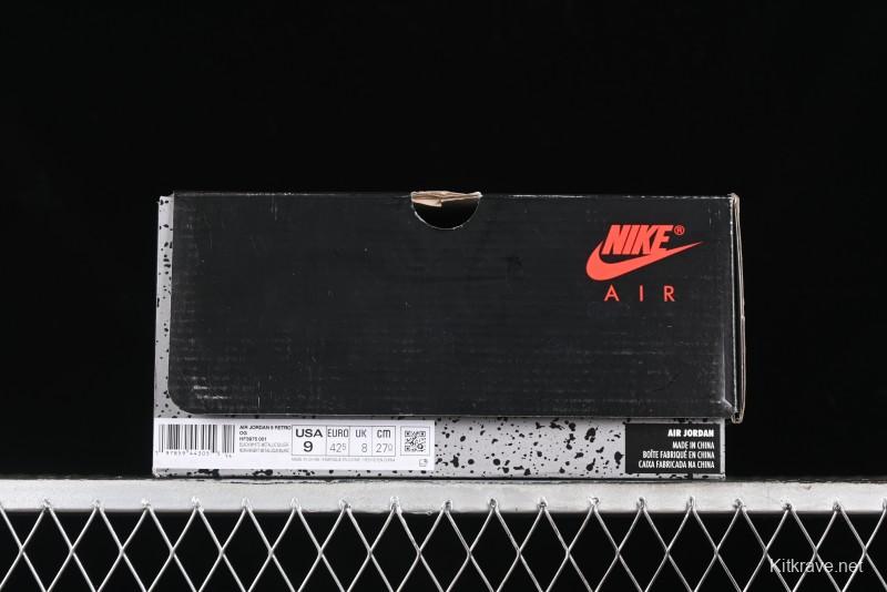 Nike Air Jordan 5 Retro Black Metallic Reimagined Basketball Shoes - HF3975-001