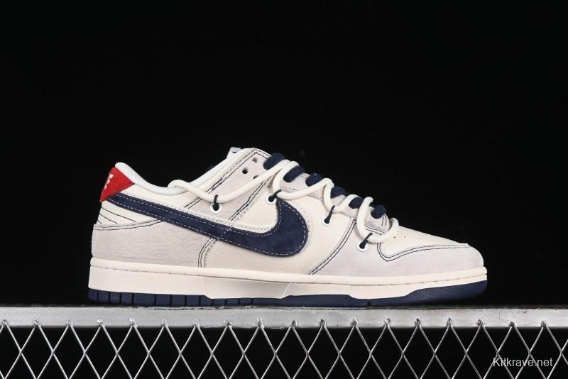 Nike SB Dunk Low BAPE Collaboration - Strap Blue Swoosh Anniversary Customized Low-Top Casual Sneakers SJ2068-298