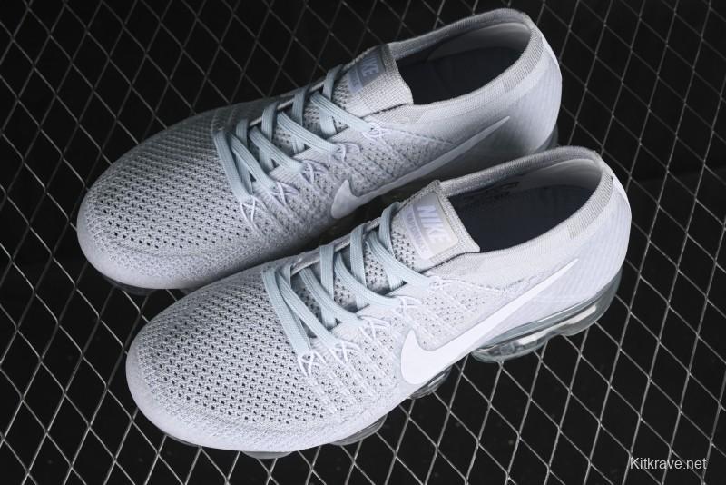 Nike Vapormax Flyknit Breathable Casual Running Shoes with Full-Length Air Cushion - 849558-100