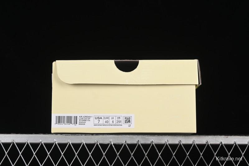 Nike Travis Scott x Fragment Design x Air Jordan 1 Low OG SP AJ1 Low Top Casual Sneakers - XY2688-111