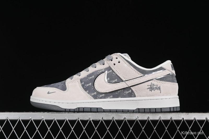 Nike SB Dunk Low Stussy Anniversary Edition Premium Custom Low-Top Casual Sneakers - XX2025-578
