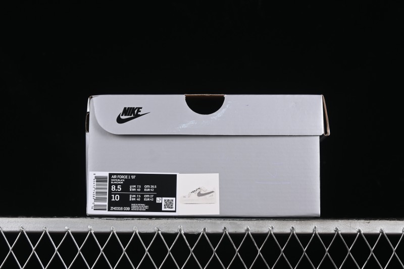 Nike Air Force 1 '07 Low Retro Street Spray Paint Anime Theme Maillard Style Casual Sneakers with Strap - ZH0316-039