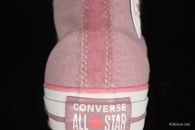 Converse Zoo Happy Pets Series High-Top Casual Sneakers with Plush Lining for Autumn Winter - A12769C