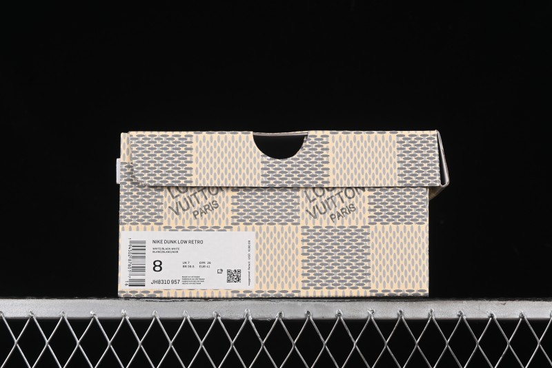 Nike SB Dunk Low LV Collaboration - Beige Denim Swoosh Anniversary High-End Custom Low-Top Casual Skate Shoes - JH8310-957