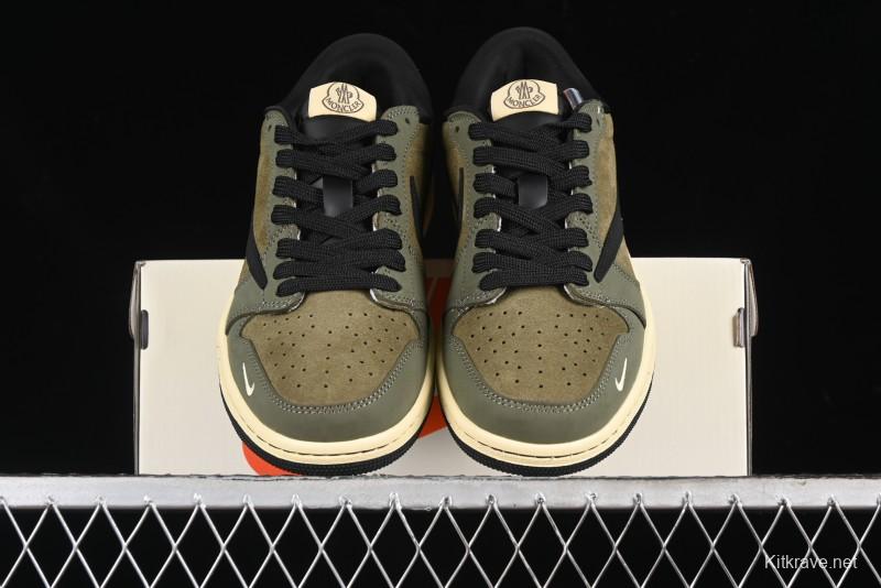 Nike Travis Scott x Fragment Design x Air Jordan 1 Low OG SP AJ1 Sneakers - CH6336-007
