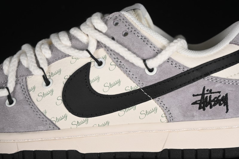 Nike SB Dunk Low Stussy Anniversary Edition Customized Low-Top Casual Skate Shoes - SJ2068-293