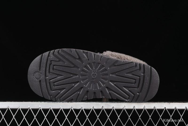 UGG Classic Mini II Fur Lace-Up Platform Mini Boots with Treadlite Outsole - 1143954