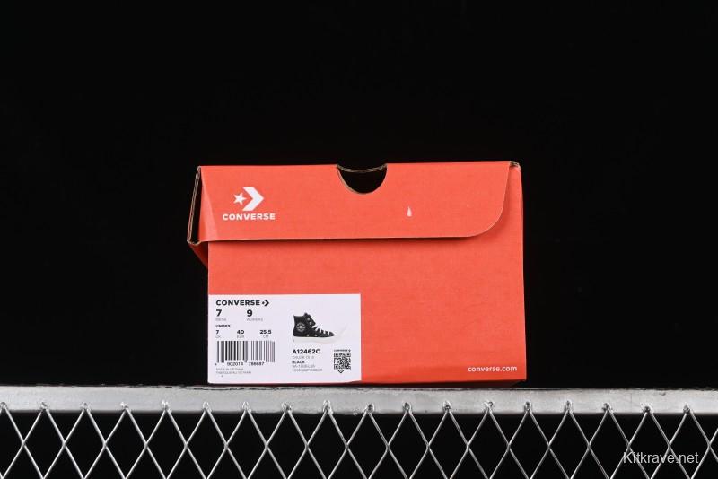 Converse Chuck 1970s High-Top Sneakers with Gold Star Accents and Classic Black & White Design - A12462C