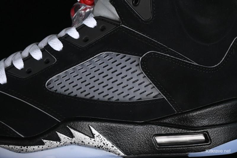 Nike Air Jordan 5 Retro Black Metallic Reimagined Basketball Shoes - HF3975-001
