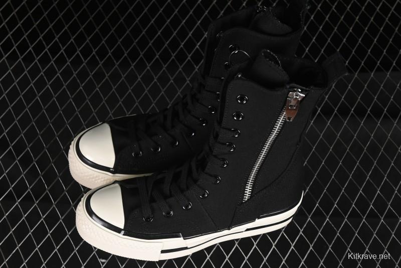 Converse Chuck 70 Plus X-High Deconstructed Platform Sneakers - A10361C
