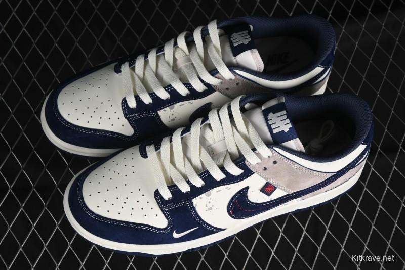 Nike SB Dunk Low UN Collaboration - Splatter Navy Swoosh Anniversary Custom Low-Top Casual Skate Shoes - DJ2024-041