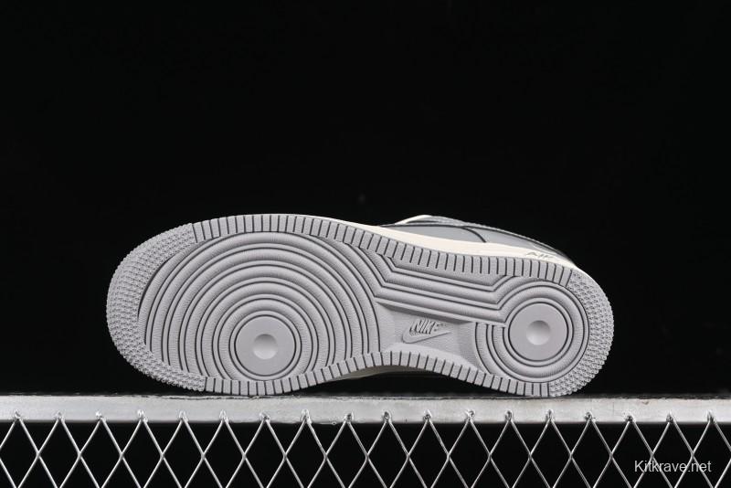 Nike Air Force 1 '07 Low Bape Collaboration - Off White Grey Low Top Casual Sneakers - BB6566-207