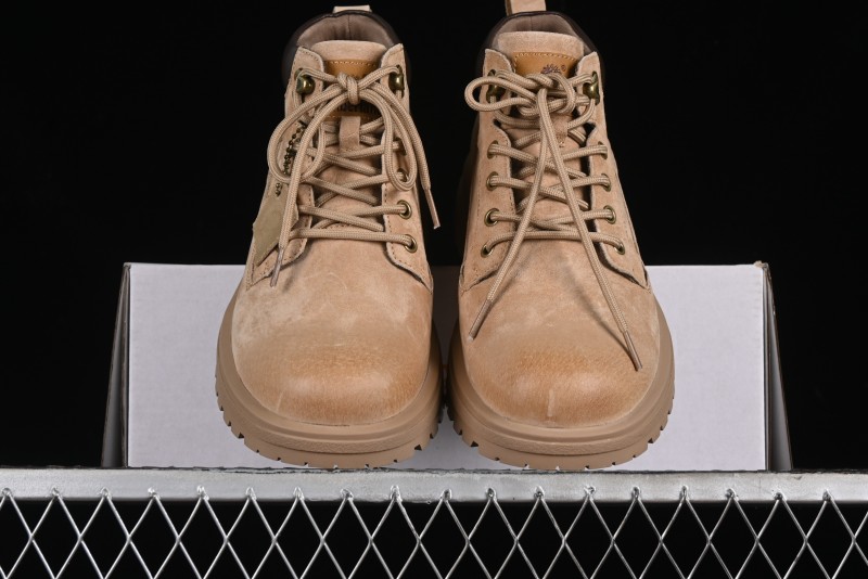 Timberland Outdoor Mid-Top Casual Martin Boots with Premium Suede Leather and Anti-Odor Insole - TB10059SAND