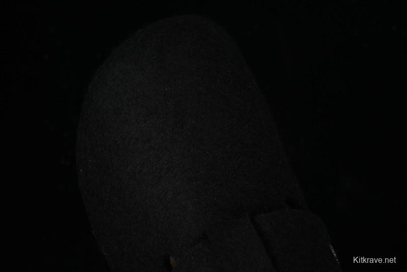 Birkenstock Half Open Toe Sandals with Smokeless Coal Wool Upper - G.D4