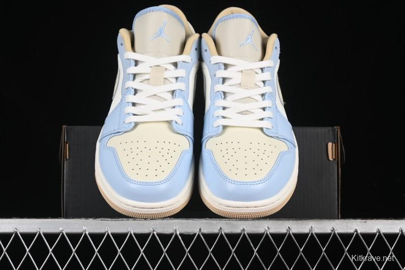 Nike Air Jordan 1 Low OG AJ1 White Brown Low Top Casual Basketball Shoes - HQ4186-111