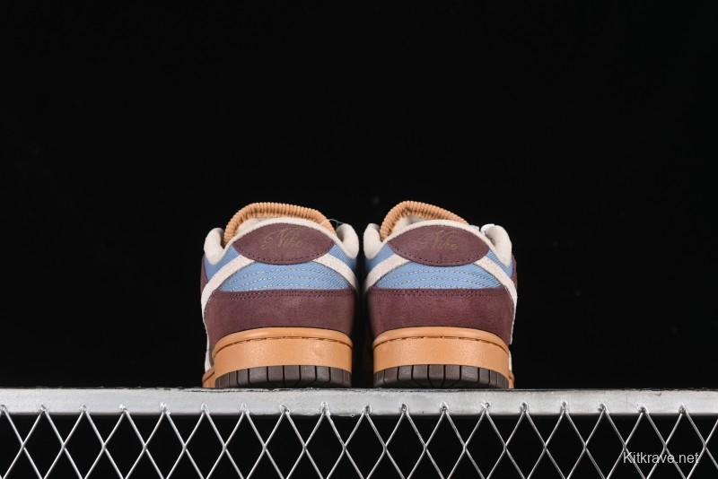 Nike Dunk Low Retro "Love & Peace" Casual Sneakers in Vintage Brown - HQ3459-212