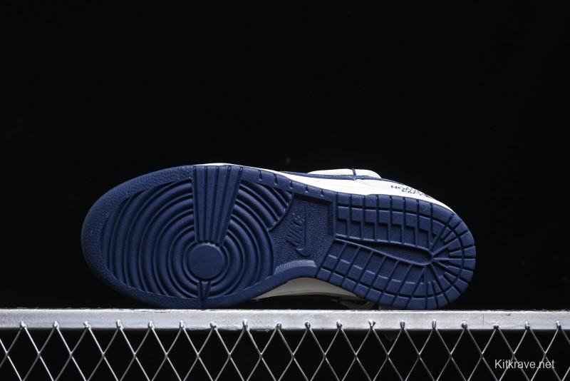 Nike SB Dunk Low The North Face Series - Strap Pig Eight Dark Blue Hook Anniversary High-End Custom Low-Top Casual Skate Shoes - DM6868-001