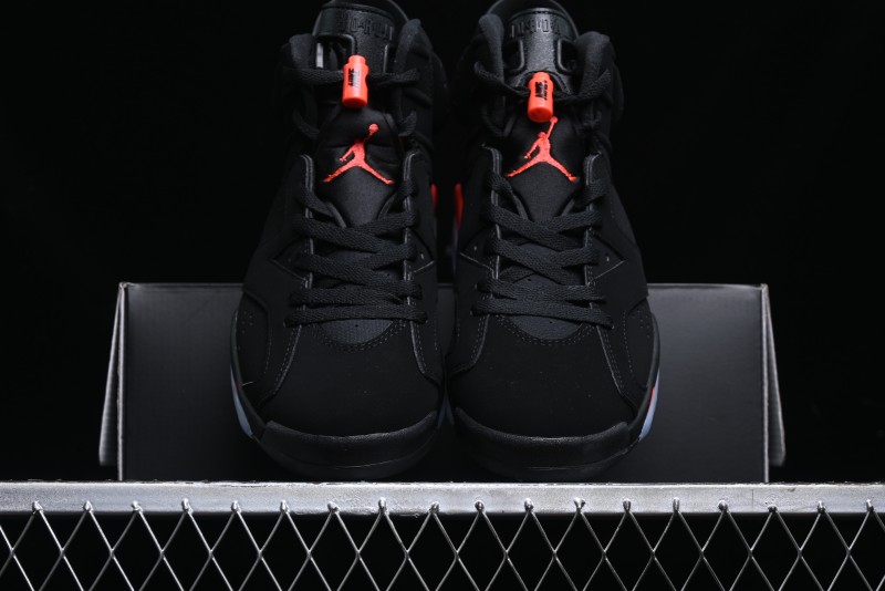 Nike Air Jordan 6 Retro Basketball Shoes with Infrared Design and 3M Reflective Details - 384664-060