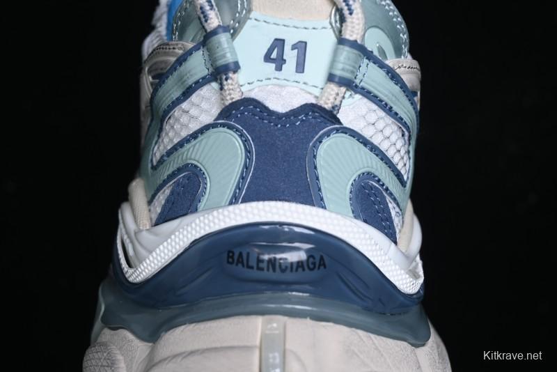 Balenciaga Runner Kith Four Color Retro Casual Sneakers - W3RXP9402