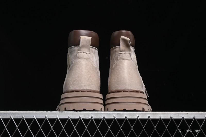 Timberland Classic High Top Outdoor Casual Boots with Premium Suede Leather - A18066TSAND