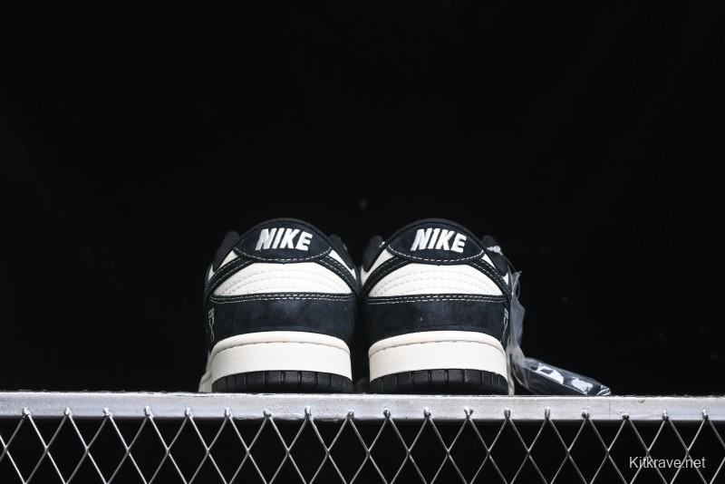 Nike SB Dunk Low Off-White Collaboration - Anniversary High-End Custom Low-Top Casual Skate Shoes - YX5066-211