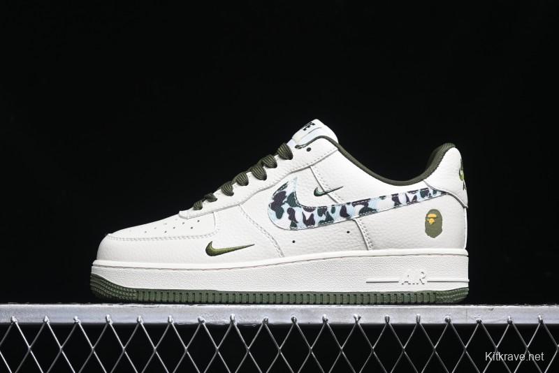 Nike Air Force 1 '07 Low BAPE Collaboration - Camo Swoosh Low-Top Casual Sneakers DF0188-012