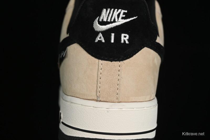 Nike Air Force 1 '07 Low The North Face x Stussy Collaboration - Black Brown Coffee Casual Sneakers - KK1988-018