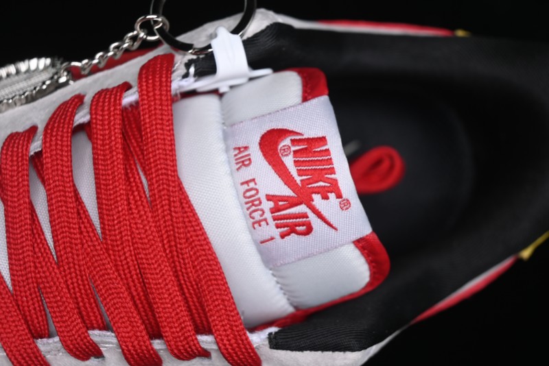 Nike Air Force 1 '07 Low Halloween Collaboration - Red Grey Pig Version Low Top Casual Sneakers - KK1988-020