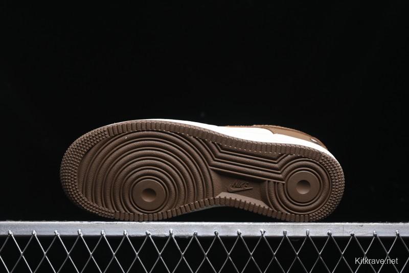 Nike Air Force 1 '07 Low Bape Collaboration - Brown Violent Bear Casual Sneakers - DF0188-013