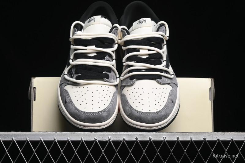 Nike Air Jordan 1 Low OG SP Travis Scott x Fragment Design Collaboration Sneakers - SJ0086-141
