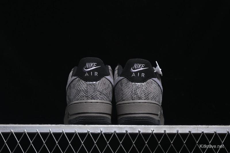 Nike Air Force 1 '07 Low Snake Year Themed Low-Top Casual Sneakers - HF2898-001