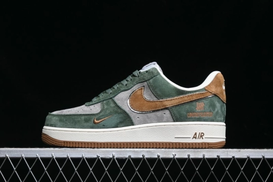 Nike Air Force 1 '07 Low UN Collaboration - Moss Green Low-Top Casual Sneakers - KK1988-022