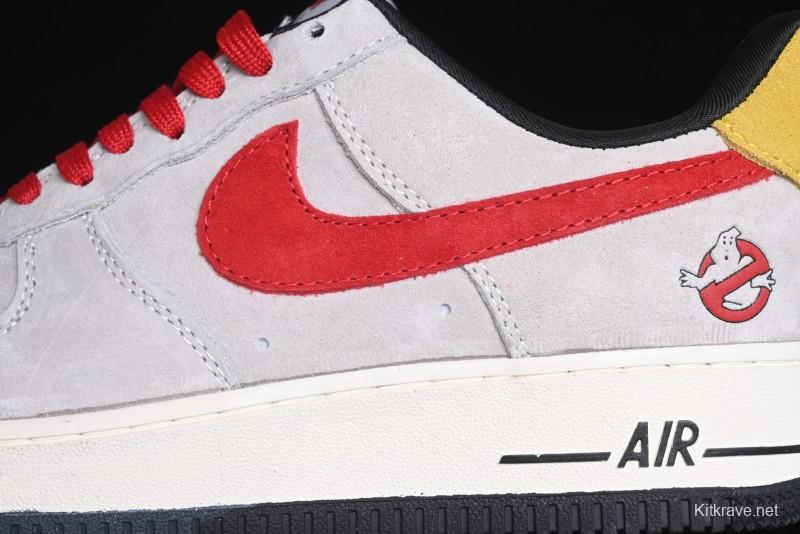 Nike Air Force 1 '07 Low Halloween Collaboration - Red Grey Pig Version Low Top Casual Sneakers - KK1988-020