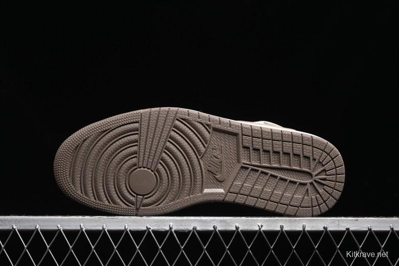 Nike Travis Scott x Fragment Design x Air Jordan 1 Low OG SP AJ1 Retro Sneakers - AG3702-801